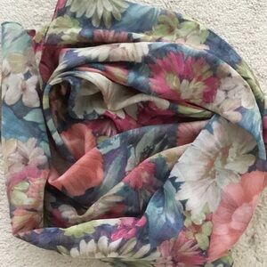 Floral Patterned Scarf